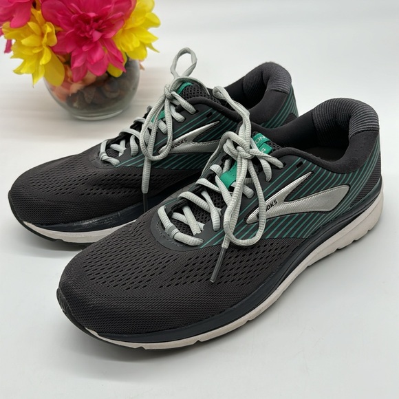Brooks Other - Brooks Addiction 14 Gray Teal Men's Running Shoes Size 10 BRK6427
